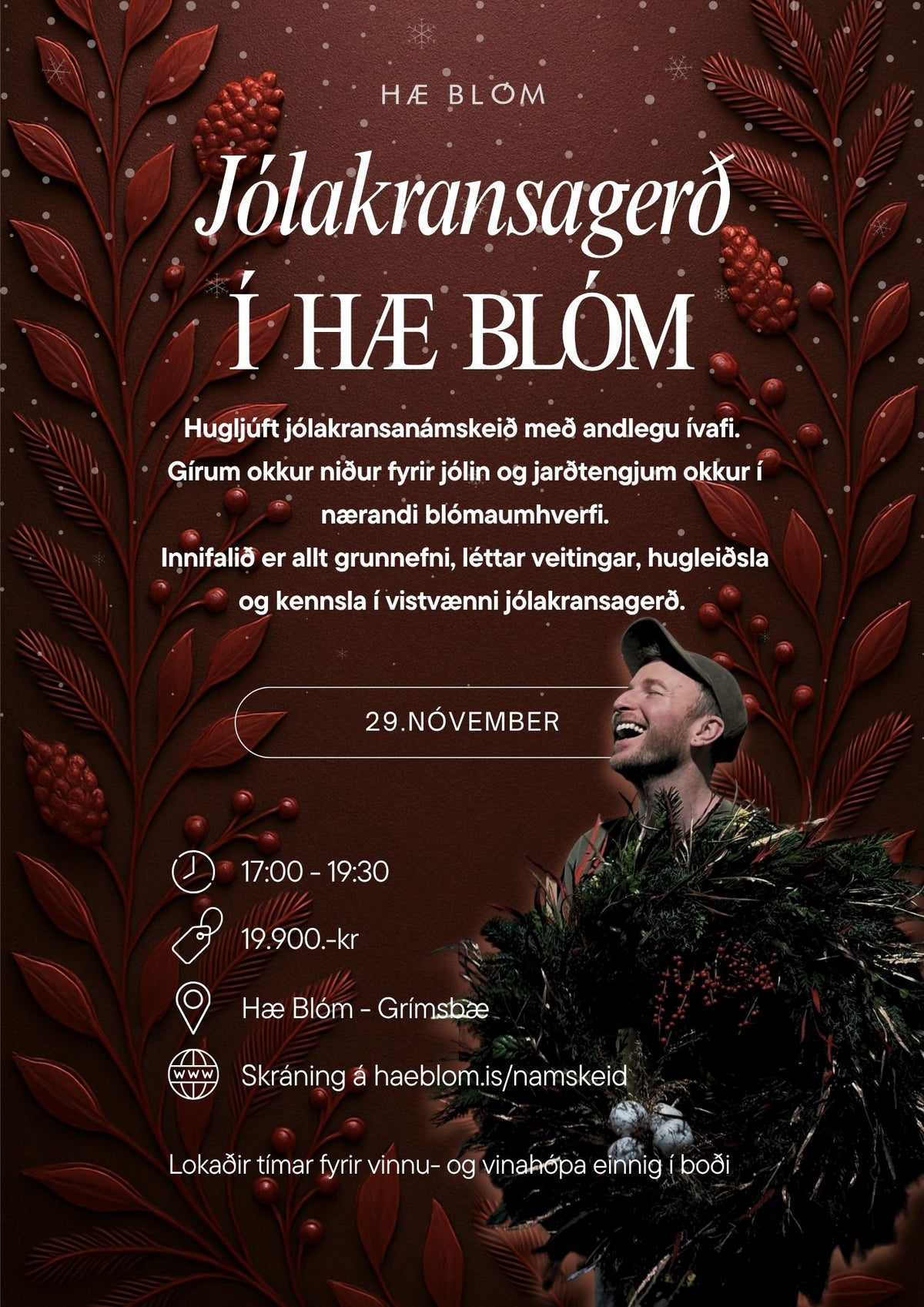 Jólakransagerð - 29.nóvember -